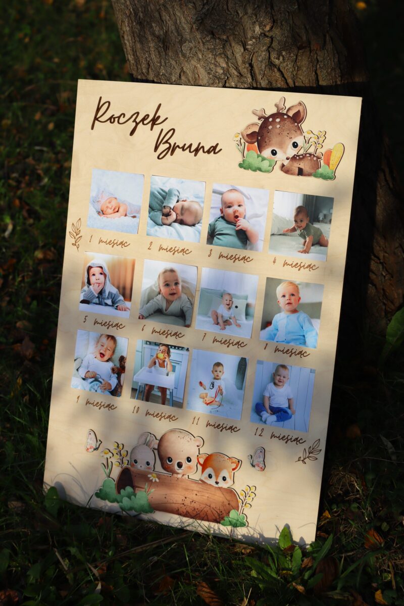 Tablica na roczek Leśne zwierzęta