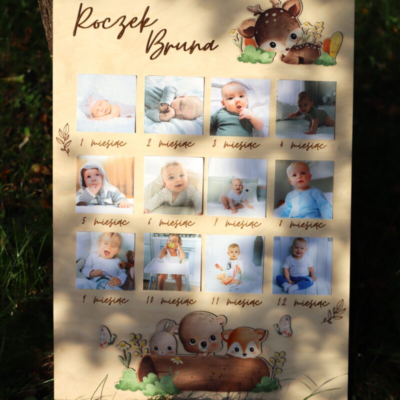 Tablica na roczek Leśne zwierzęta