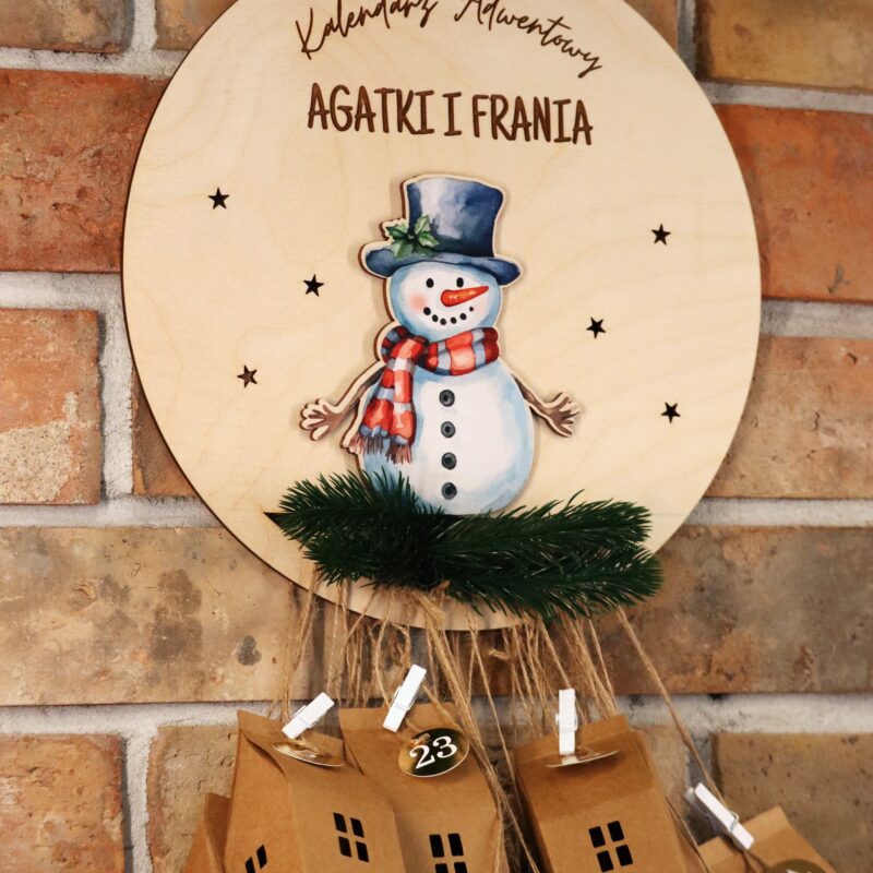 Kalendarz adwentowy Bałwanek