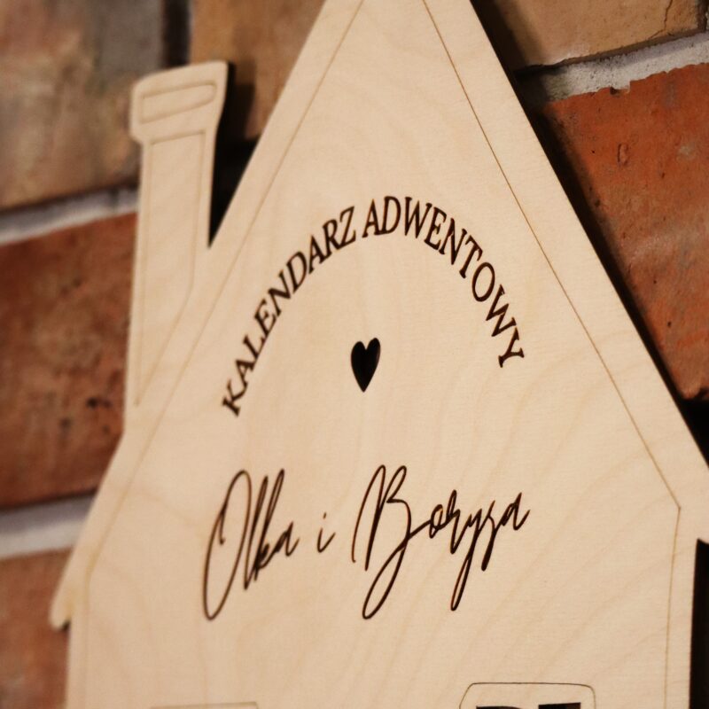 Kalendarz adwentowy Domek