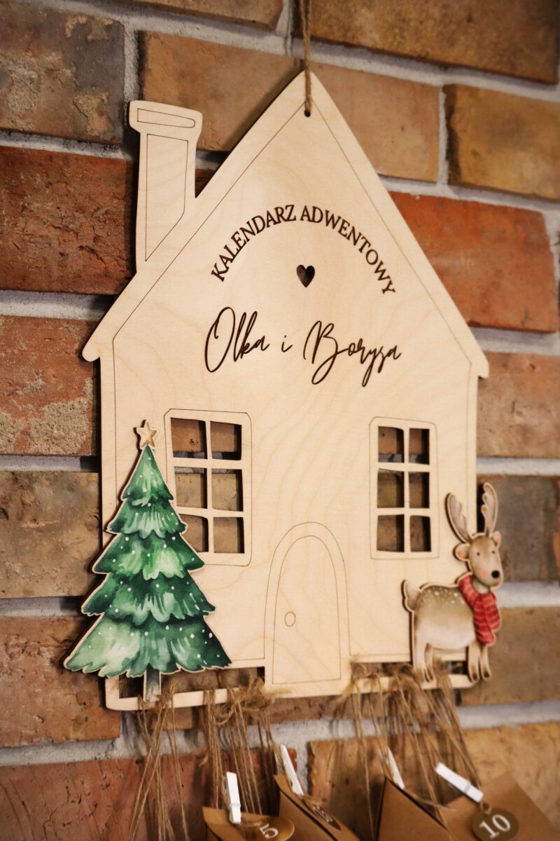 Kalendarz adwentowy Domek