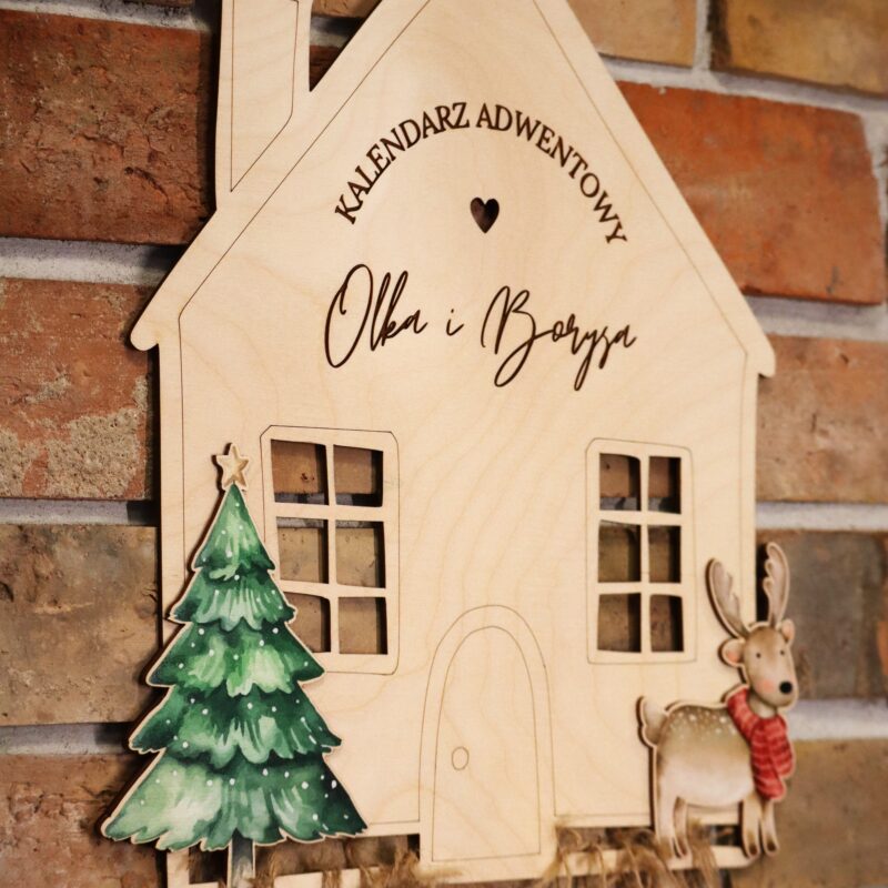 Kalendarz adwentowy Domek