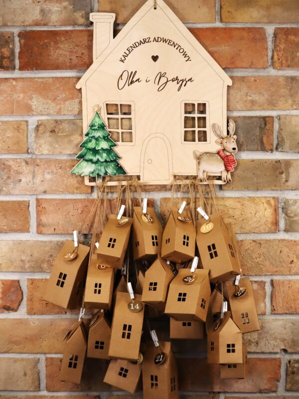 Kalendarz adwentowy Domek