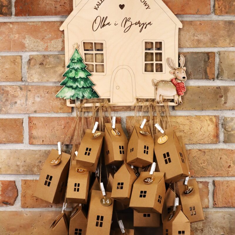 Kalendarz adwentowy Domek