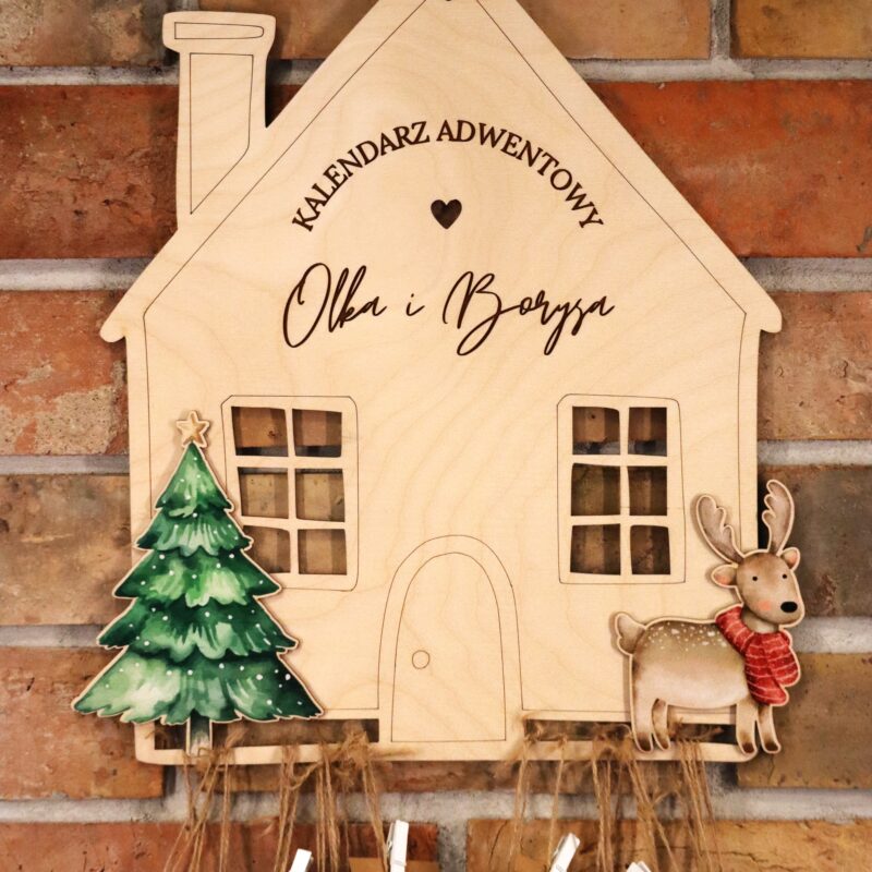 Kalendarz adwentowy Domek