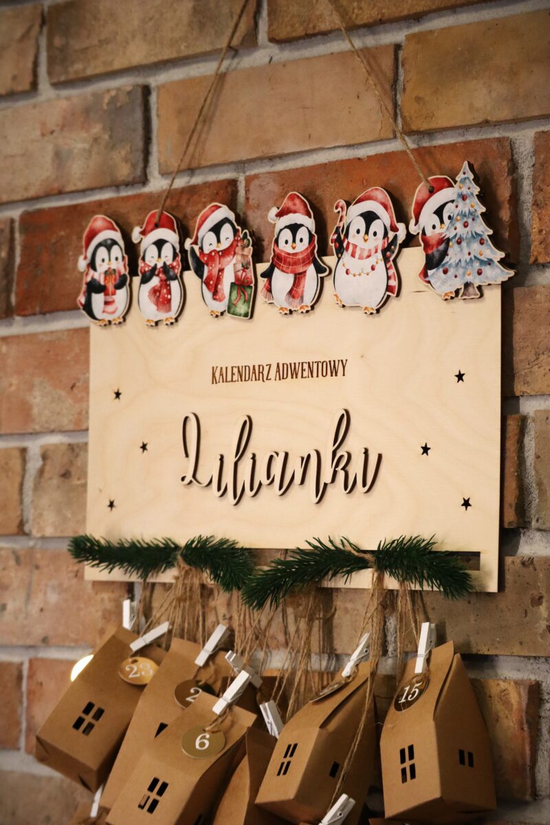 Kalendarz adwentowy Pingwiny