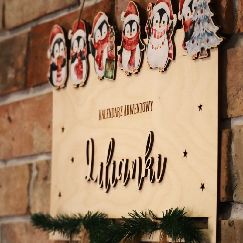 Kalendarz adwentowy Pingwiny