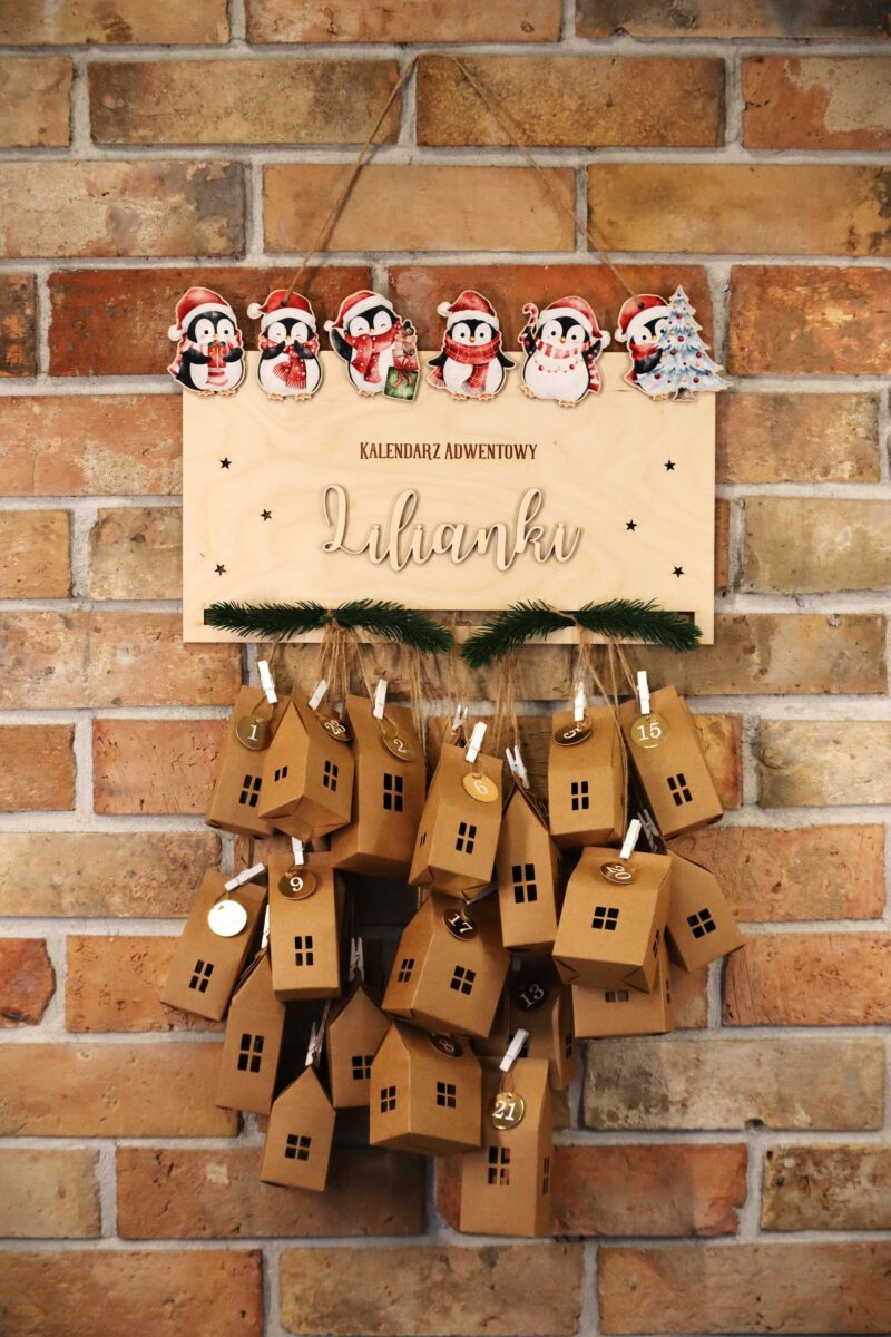 Kalendarz adwentowy Pingwiny
