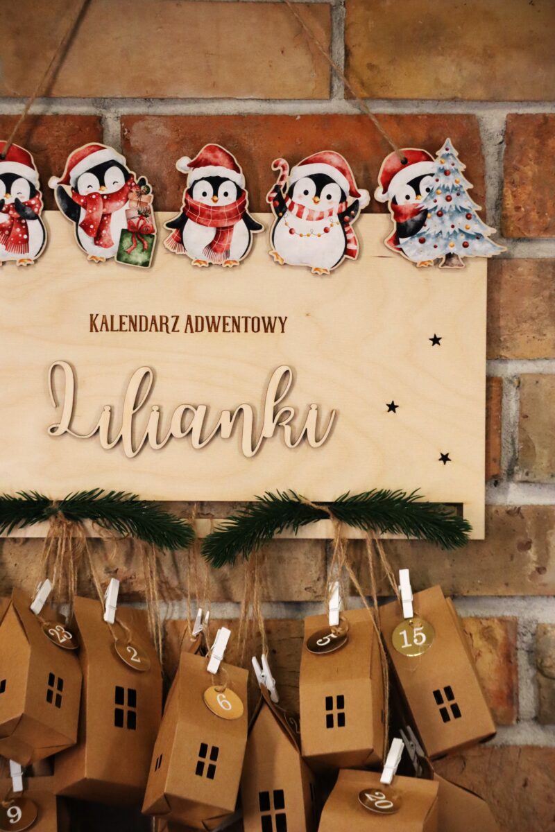 Kalendarz adwentowy Pingwiny