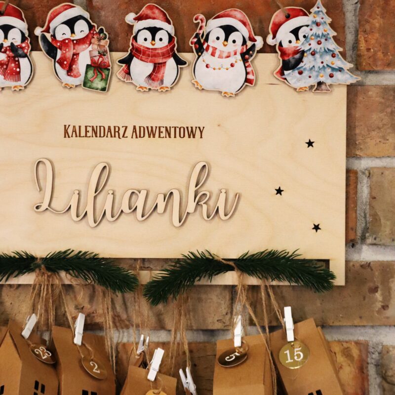Kalendarz adwentowy Pingwiny