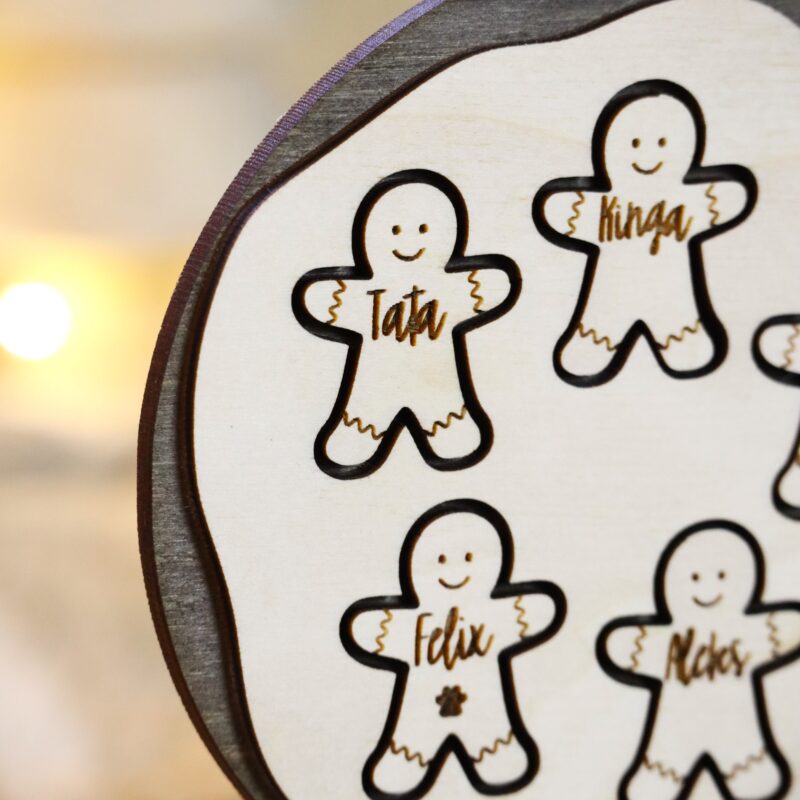 Bombka rodzinna Deska z pierniczkami