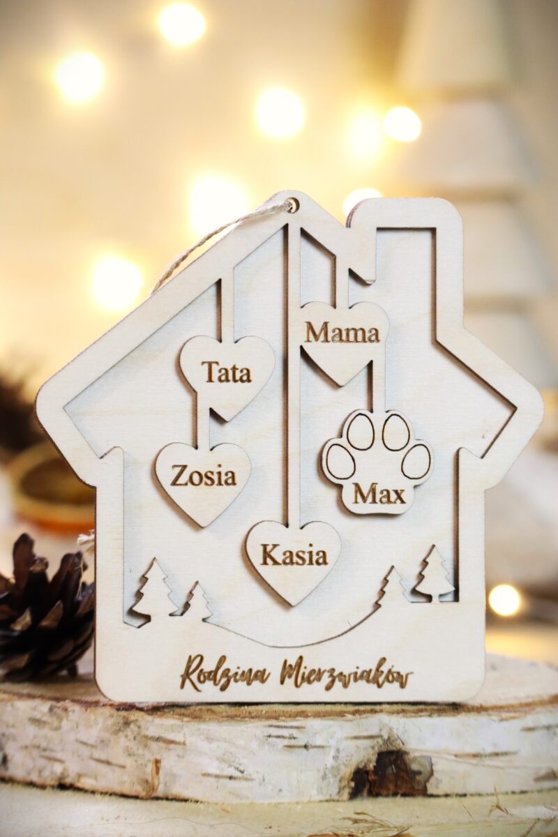 Bombka rodzinna Domek