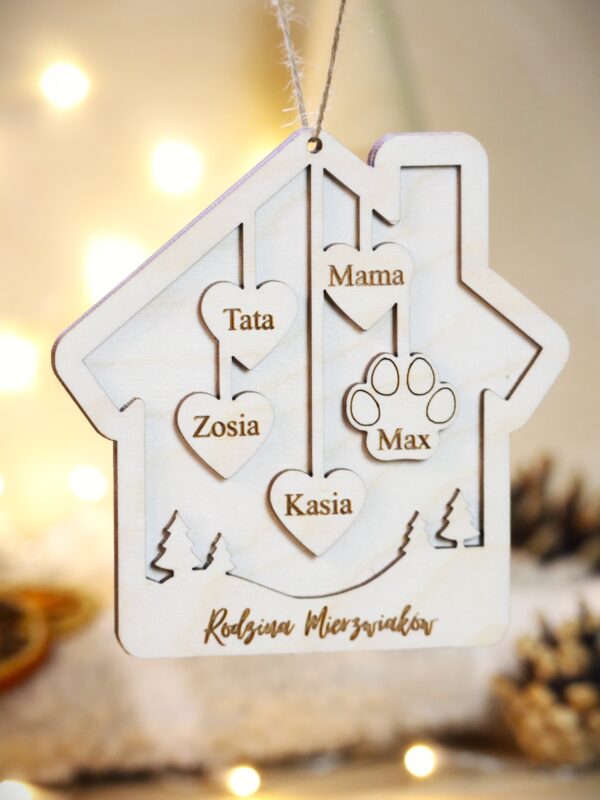 Bombka rodzinna Domek