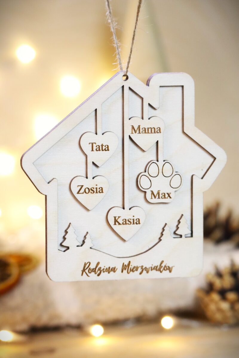 Bombka rodzinna Domek