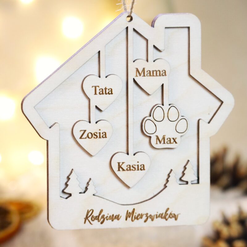 Bombka rodzinna Domek