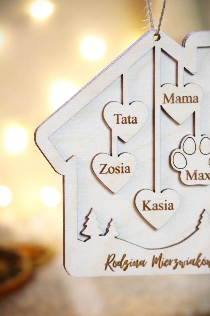 Bombka rodzinna Domek