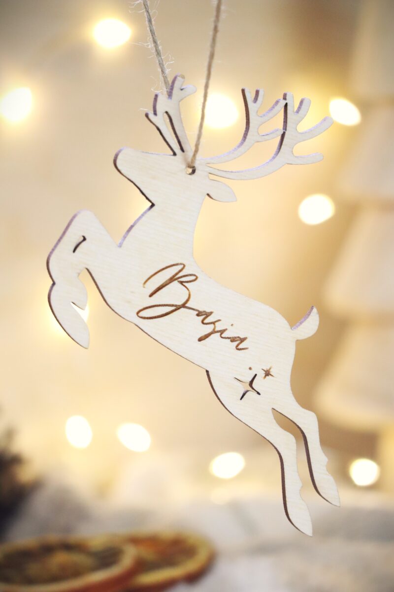 Bombka z imieniem Renifer