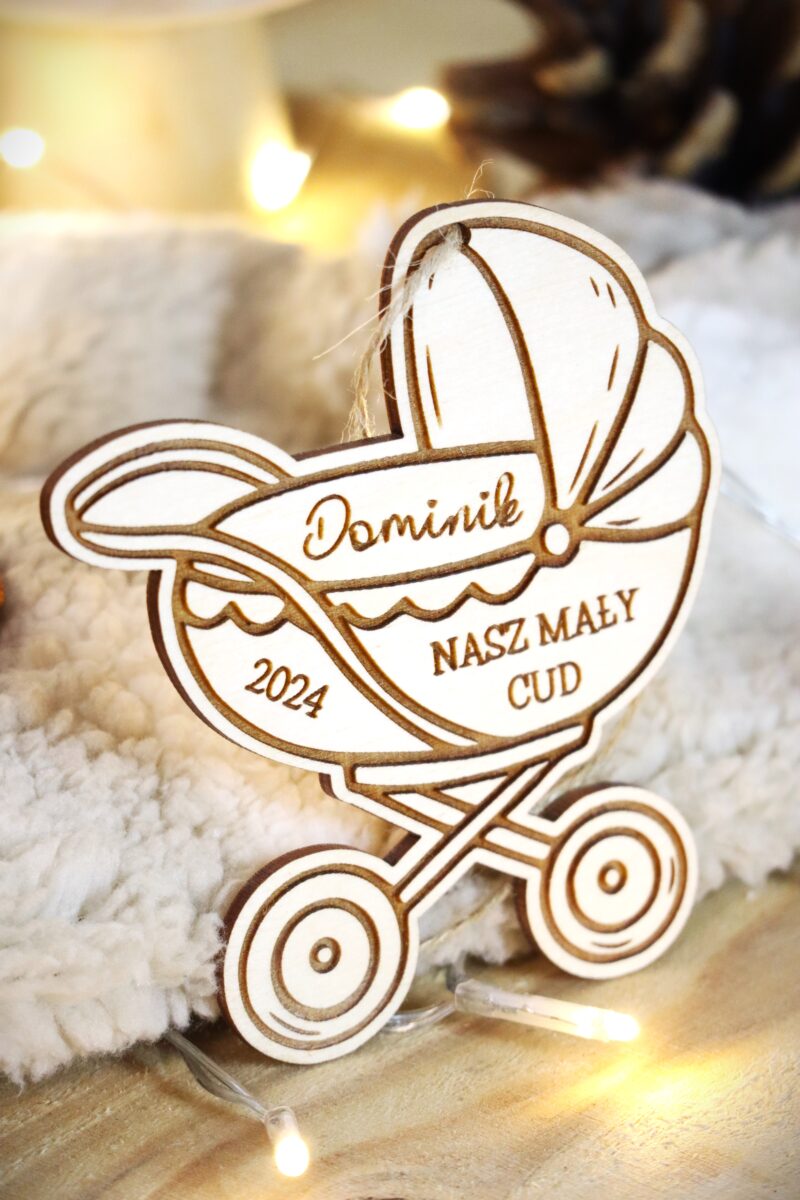 Bombka z imieniem Wózek Nasz mały cud