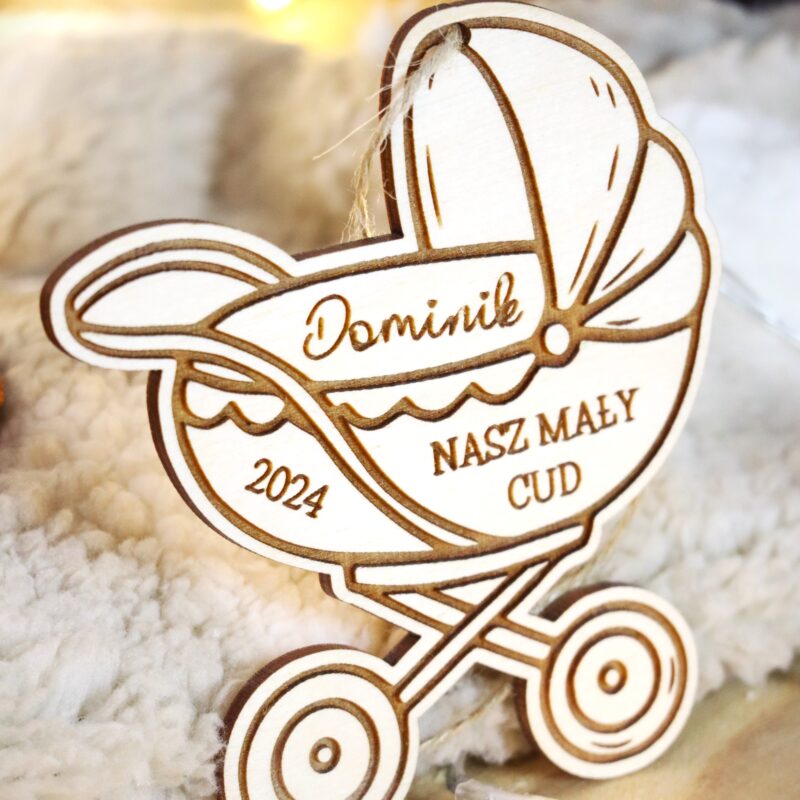 Bombka z imieniem Wózek Nasz mały cud