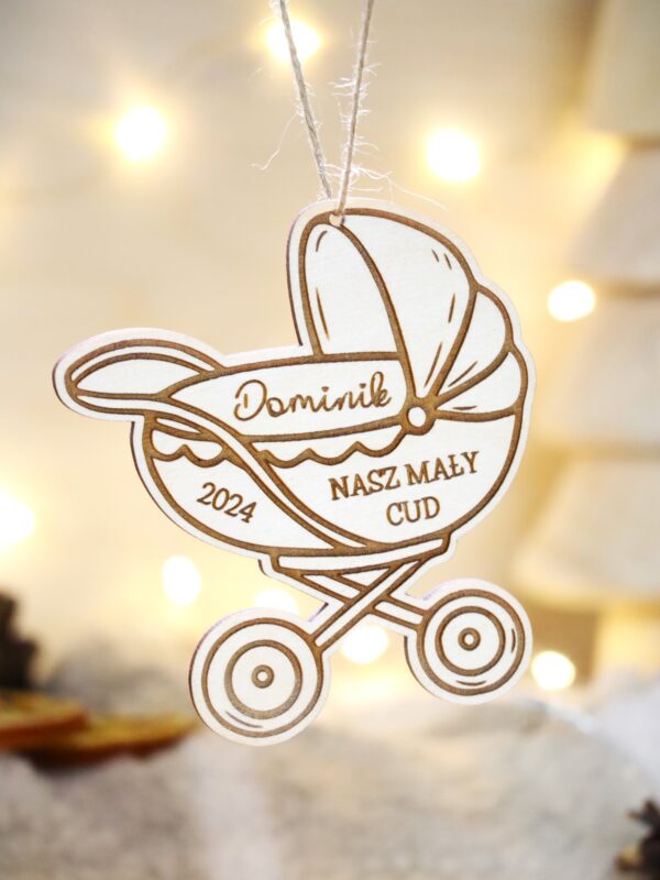 Bombka z imieniem Wózek Nasz mały cud