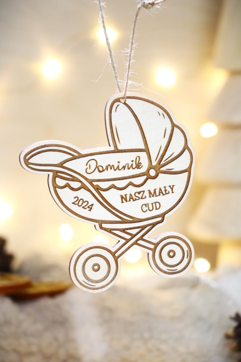 Bombka z imieniem Wózek Nasz mały cud