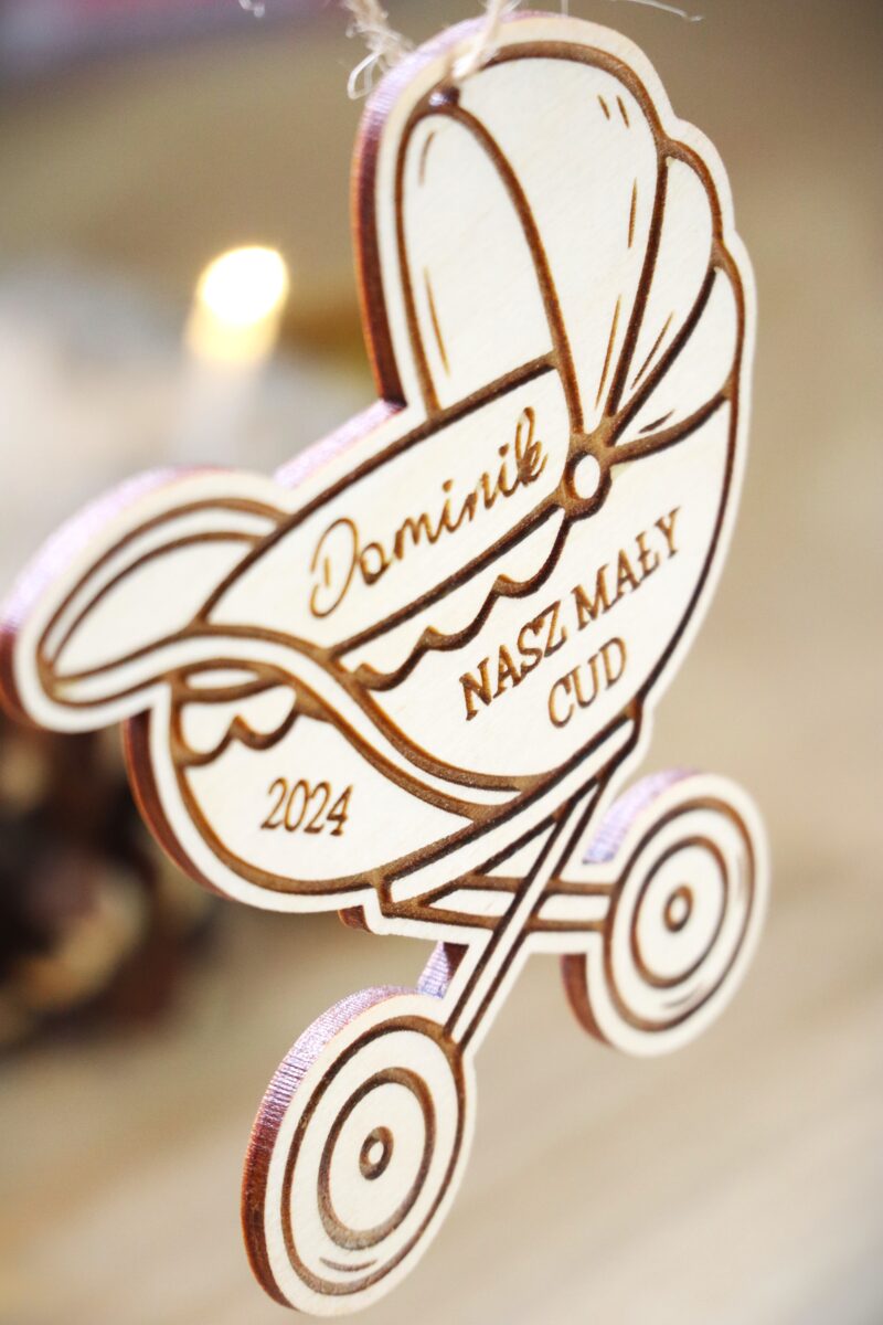 Bombka z imieniem Wózek Nasz mały cud