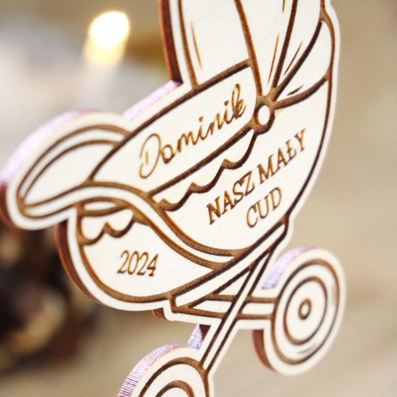 Bombka z imieniem Wózek Nasz mały cud