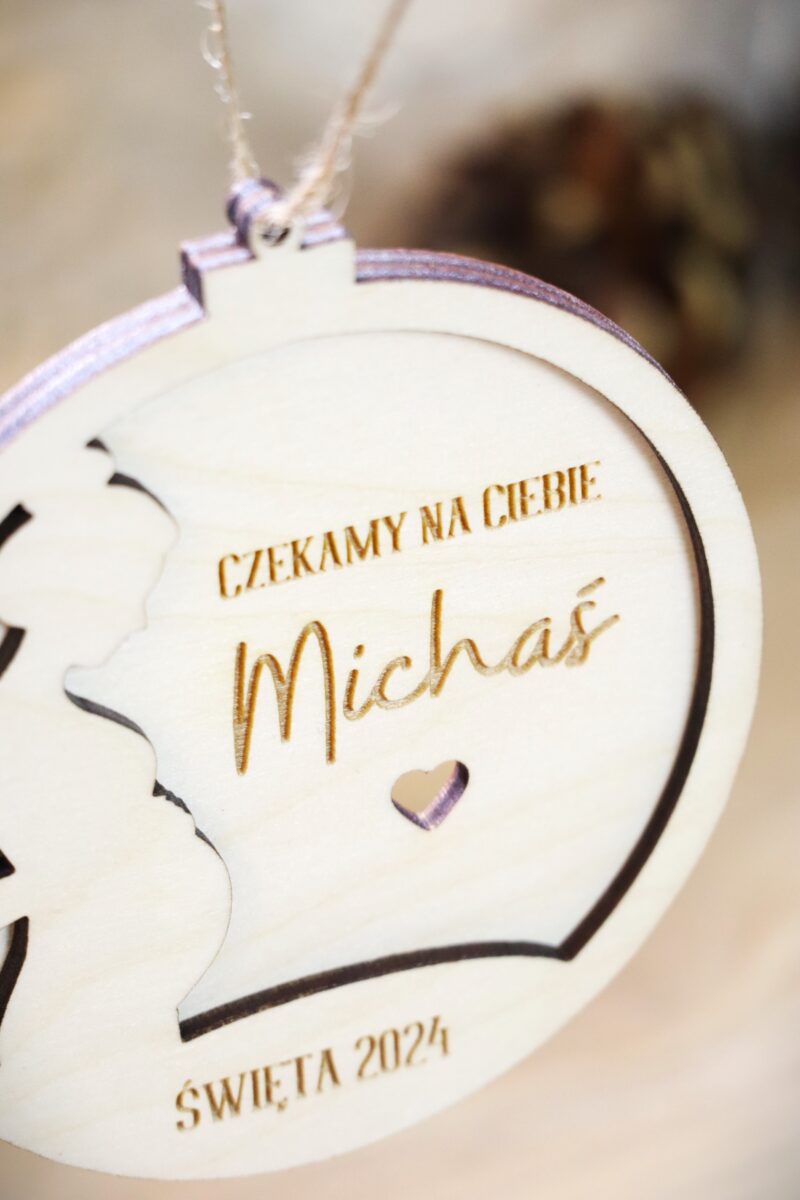 Bombka z imieniem Czekamy na Ciebie