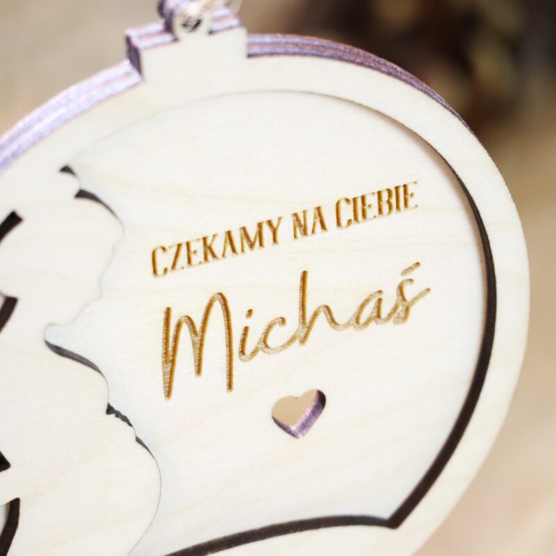 Bombka z imieniem Czekamy na Ciebie