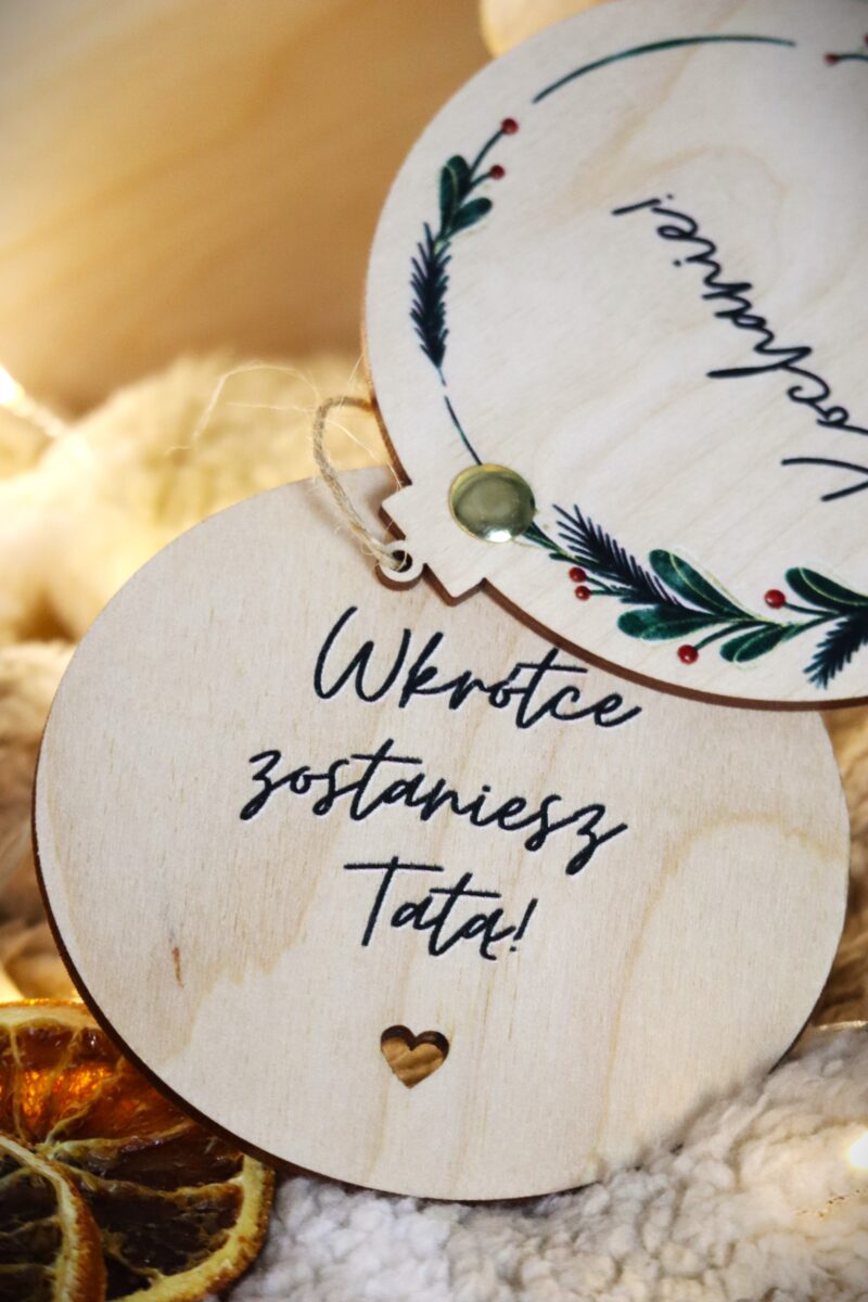 Bombka otwierana Będziesz Tatą