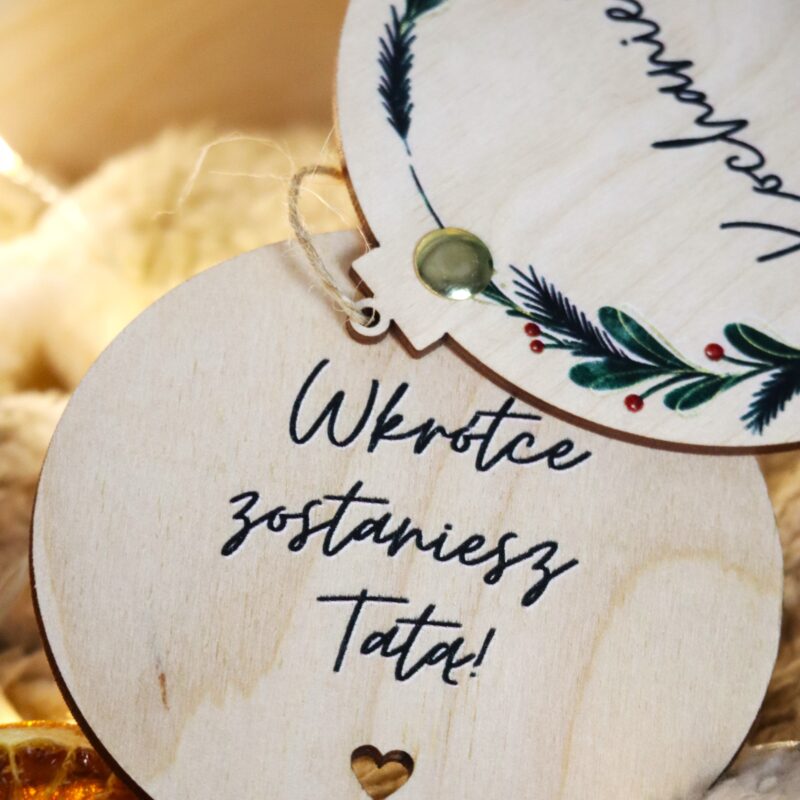 Bombka otwierana Będziesz Tatą