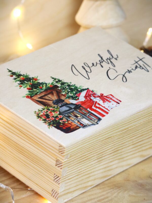 Herbaciarka Świąteczne pudełko z życzeniami