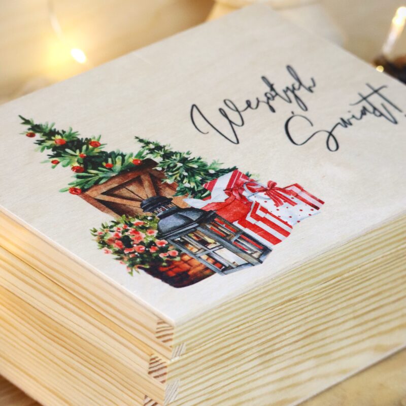 Herbaciarka Świąteczne pudełko z życzeniami