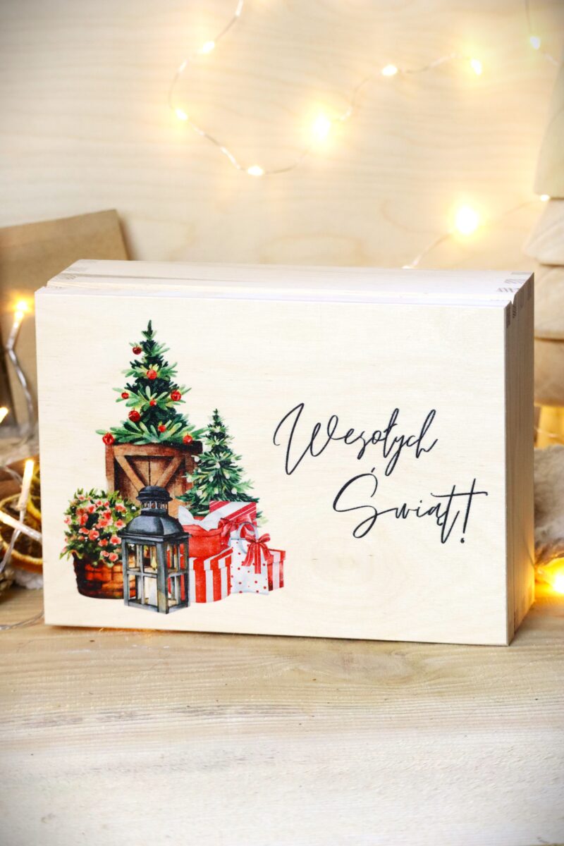Herbaciarka Świąteczne pudełko z życzeniami
