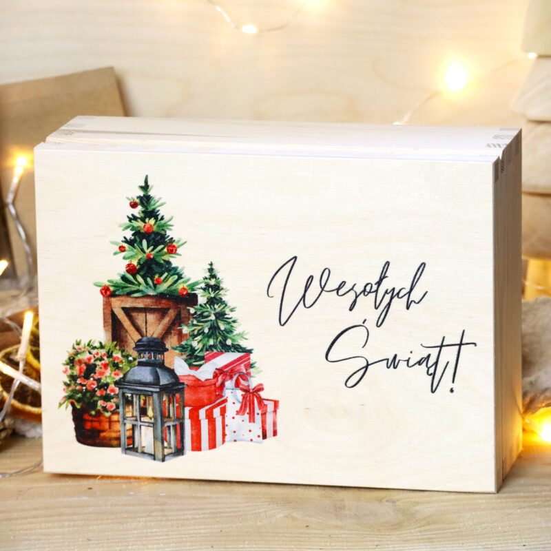 Herbaciarka Świąteczne pudełko z życzeniami