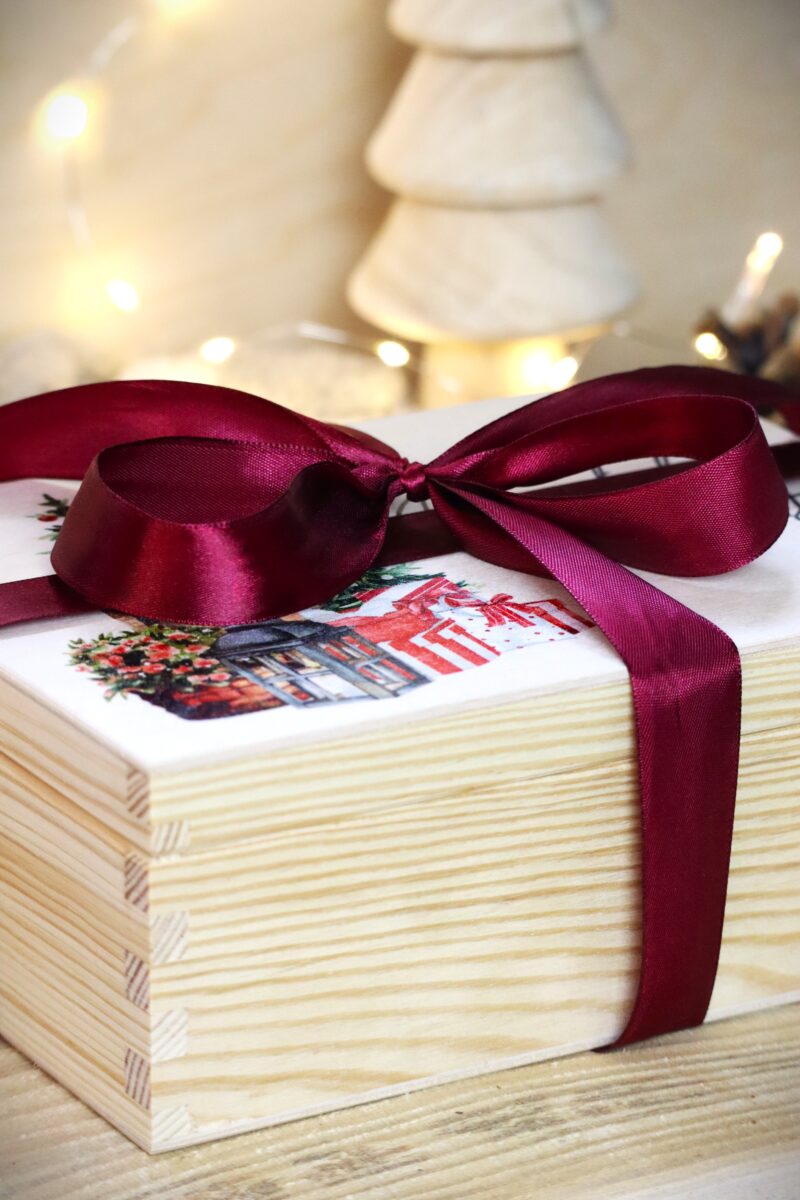 Herbaciarka Świąteczne pudełko z życzeniami