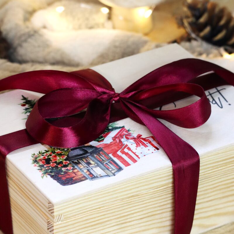 Herbaciarka Świąteczne pudełko z życzeniami