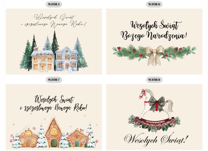 Herbaciarka Świąteczne pudełko z życzeniami