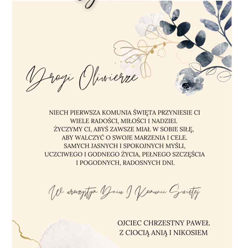 Biblia w pudełku na pamiątkę I Komunii Świętej