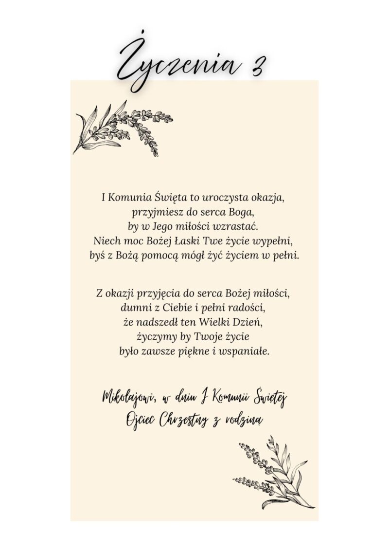 Białe pudełko na banknoty z okazji I Komunii Świętej