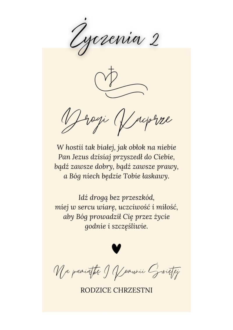 Białe pudełko na banknoty z okazji I Komunii Świętej