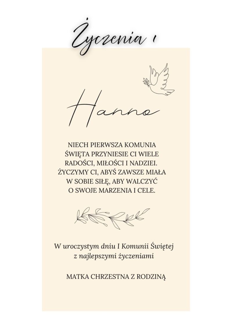Białe pudełko na banknoty z okazji I Komunii Świętej