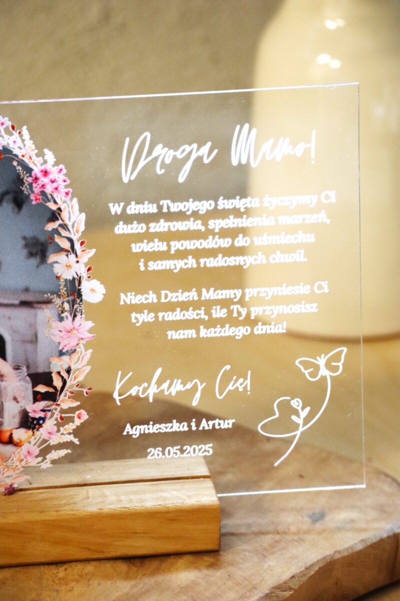 Ramka dla Mamy kwiaty okrągłe