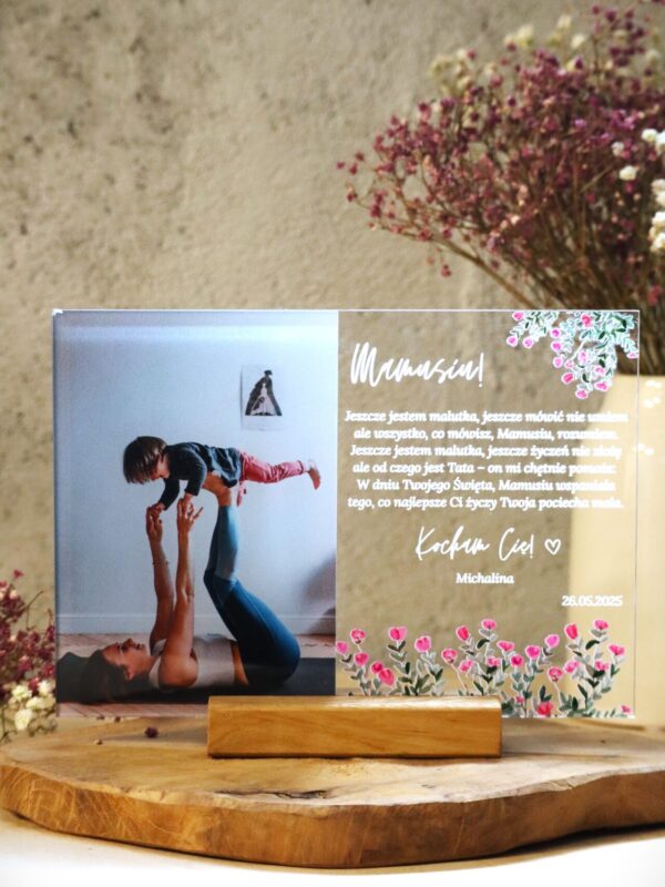 Ramka dla Mamy prostokąt tulipany