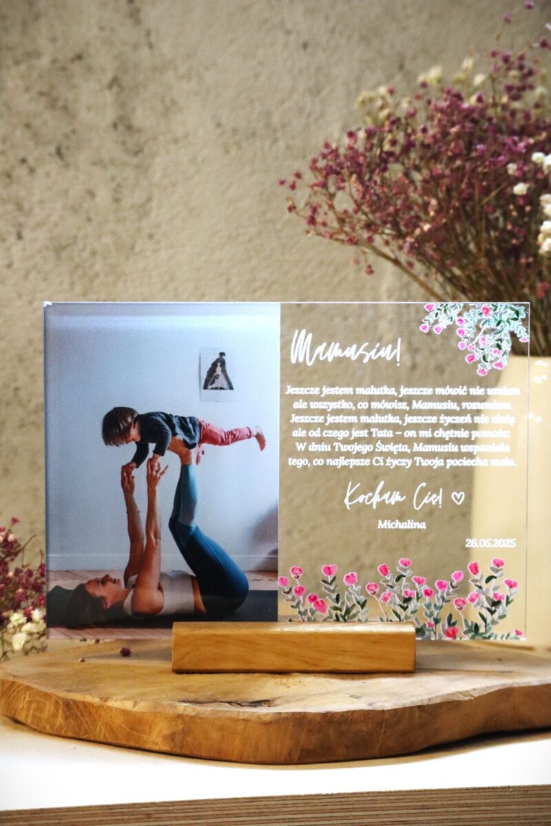 Ramka dla Mamy prostokąt tulipany