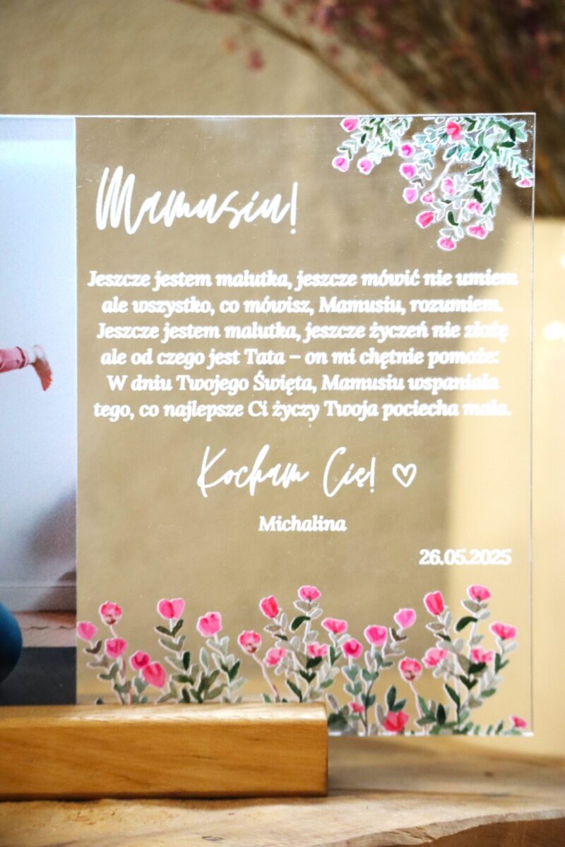 Ramka dla Mamy prostokąt tulipany