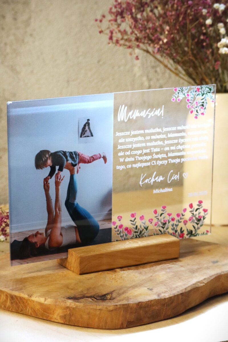 Ramka dla Mamy prostokąt tulipany