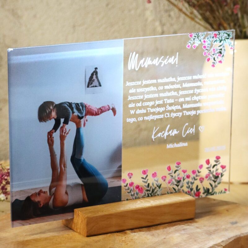 Ramka dla Mamy prostokąt tulipany