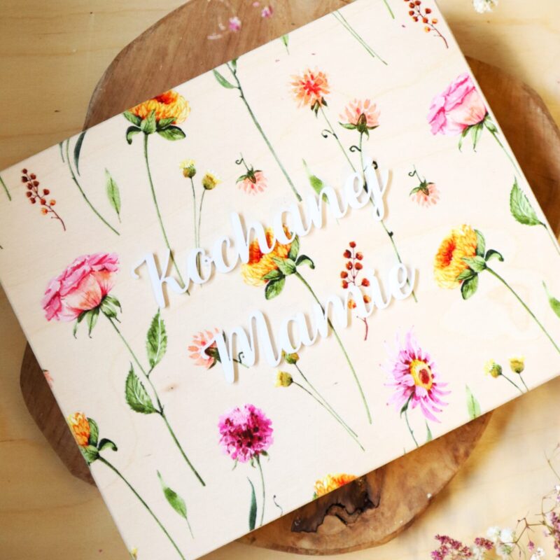 Pudełko na czekoladki Merci dla Mamy