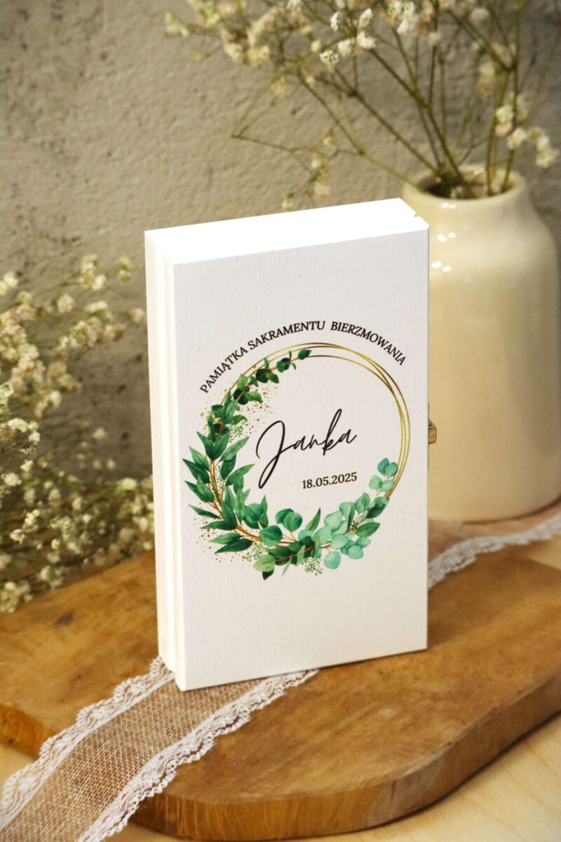 Pudełko na banknoty z okazji bierzmowania